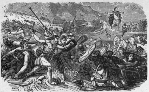 César al asalto de Gran Bretaña