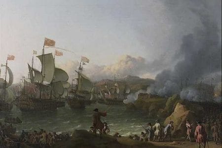 La batalla de Rande, en Vigo, 1702