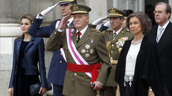 Juan Carlos I y Felipe