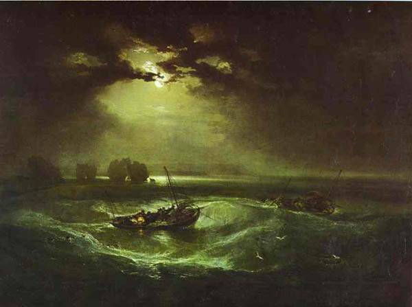 Pescadores en el mar, de William Turner