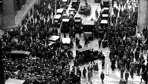 caos en Wall Street en 1929