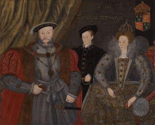 Enrique VIII, Eduardo VI e Isabel I
