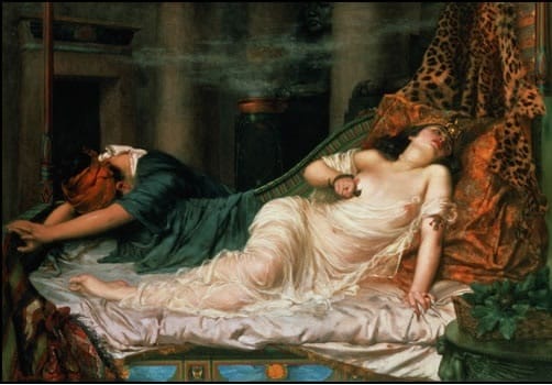 la muerte de Cleopatra